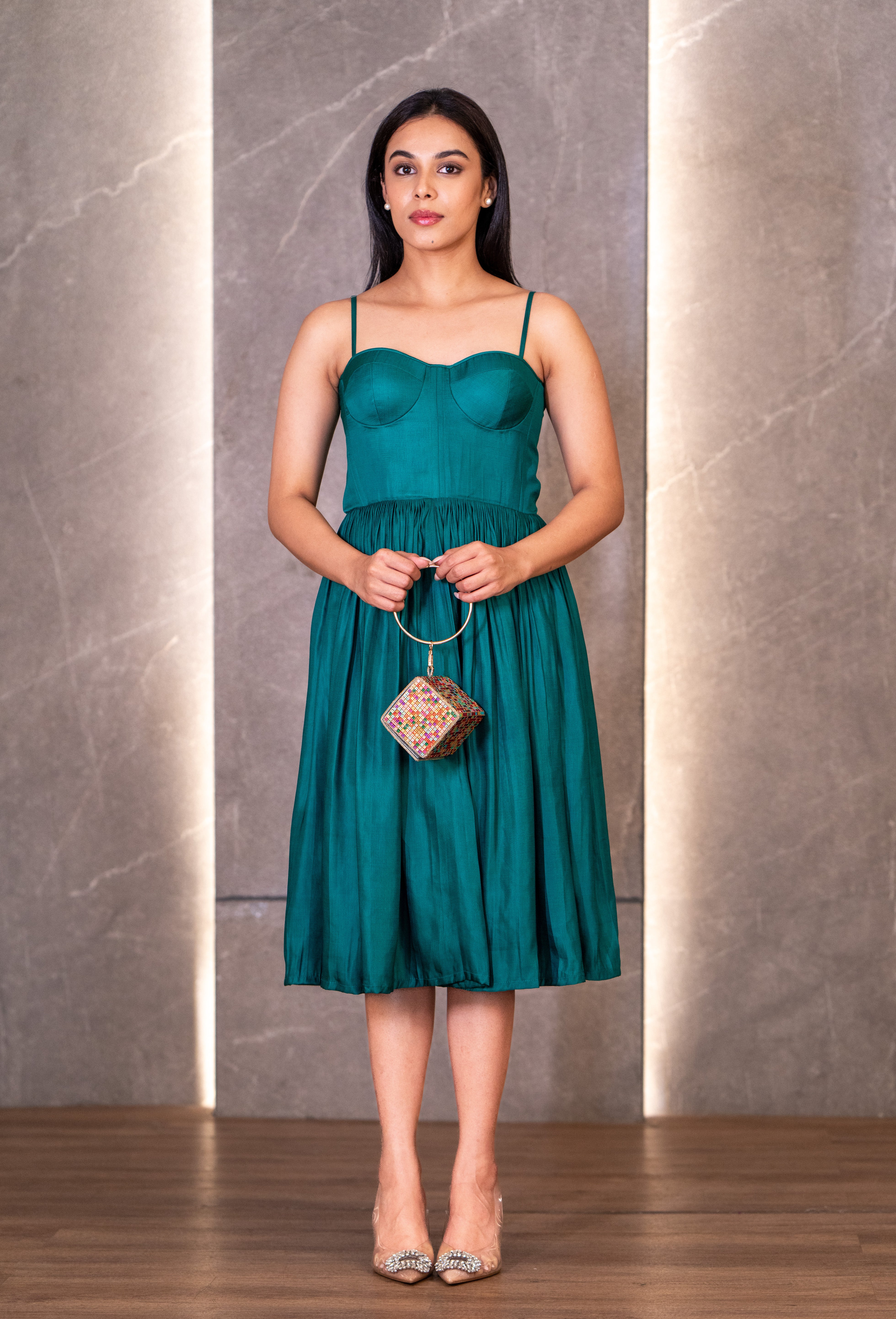 Emerald Corset Dress