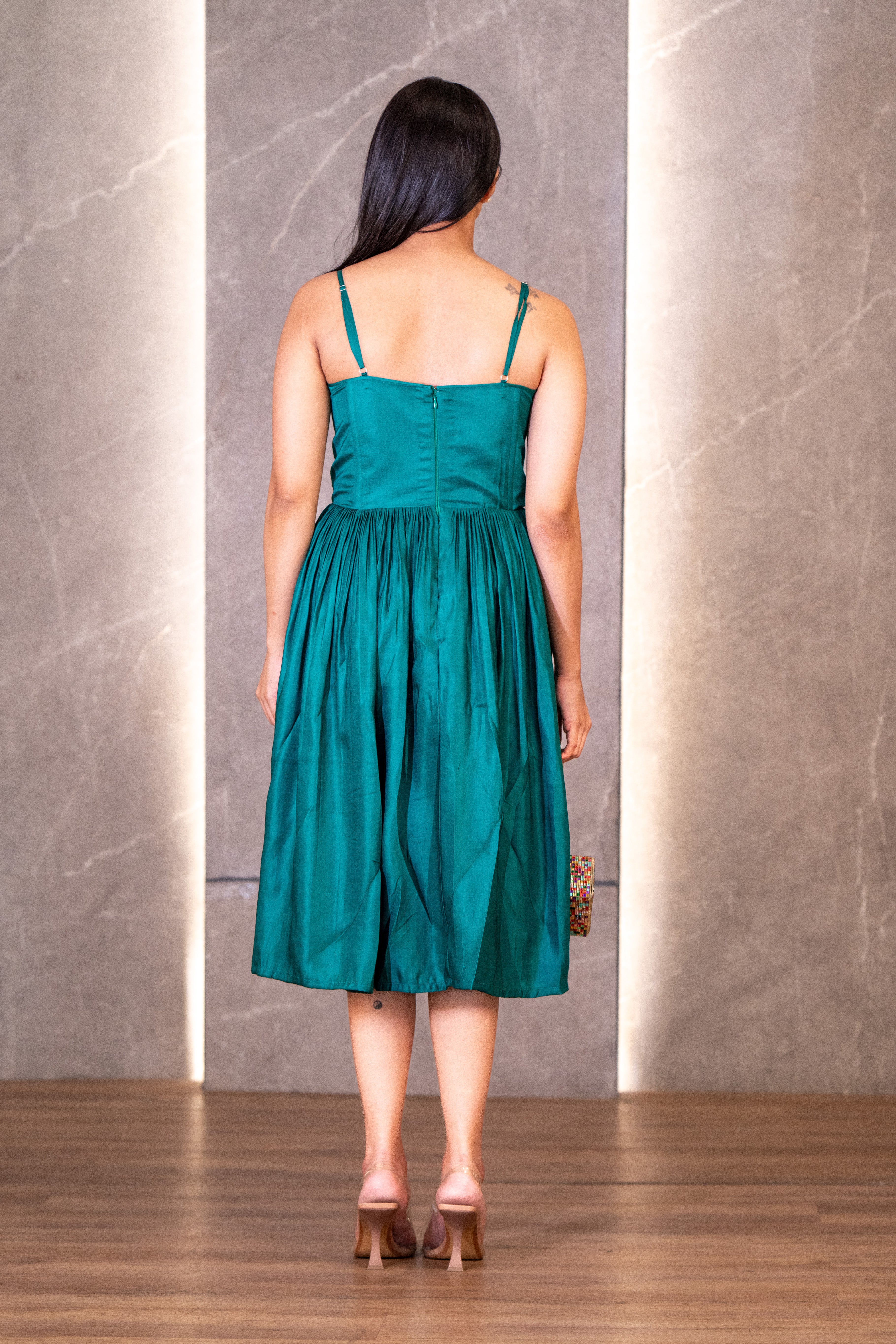 Emerald Corset Dress