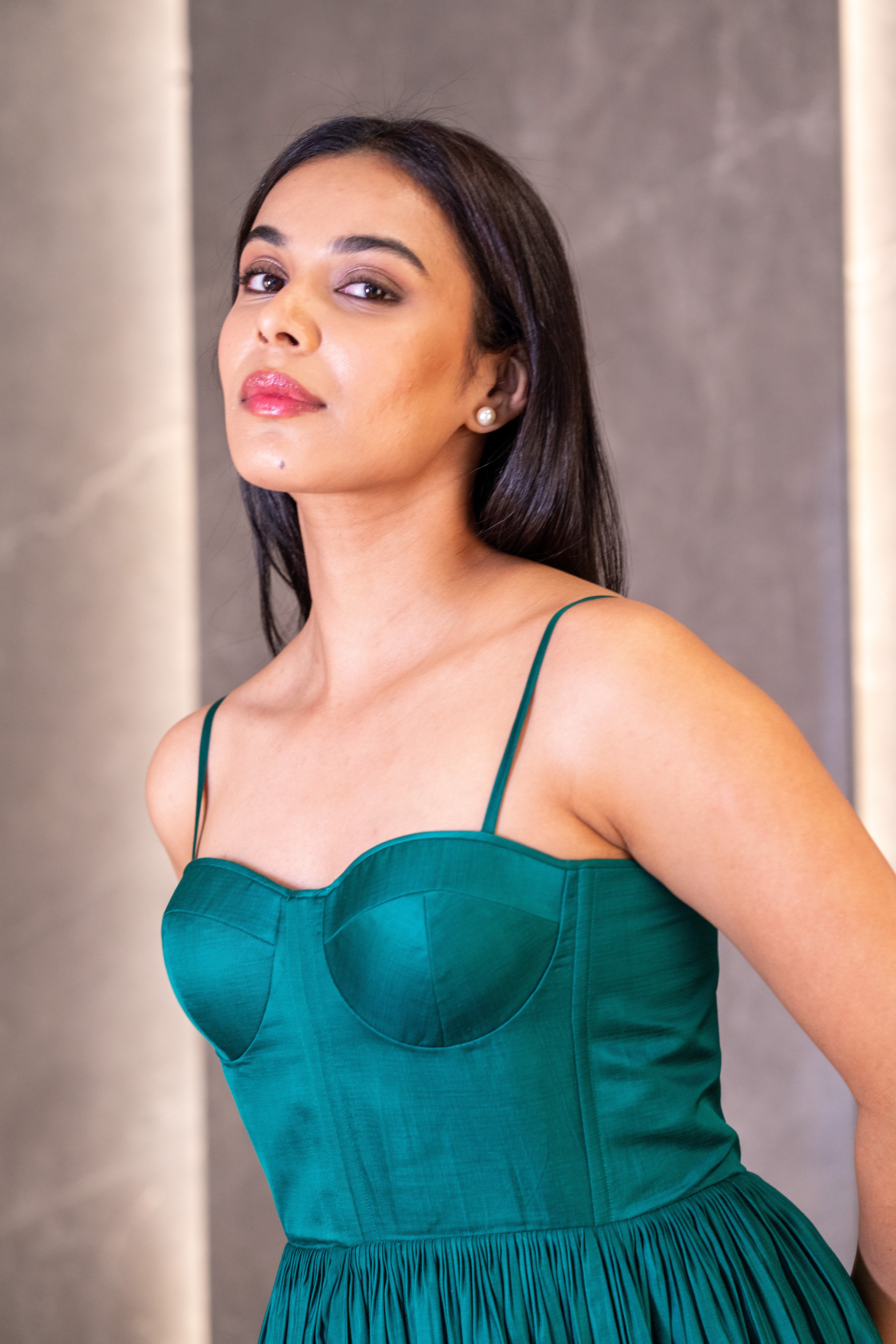 Emerald Corset Dress