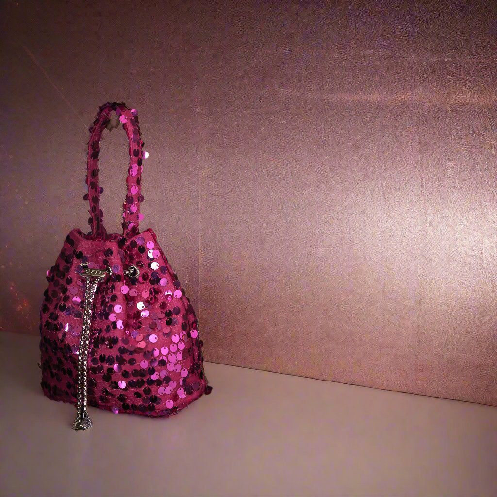 Adore Sequin Bucket Bag