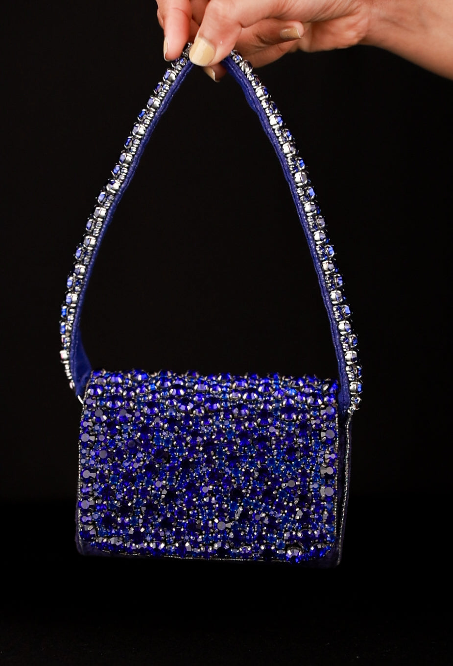 Sapphire mini flap bag