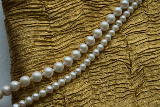 Freshwater Choker Necklace 7mm Round White Pearls