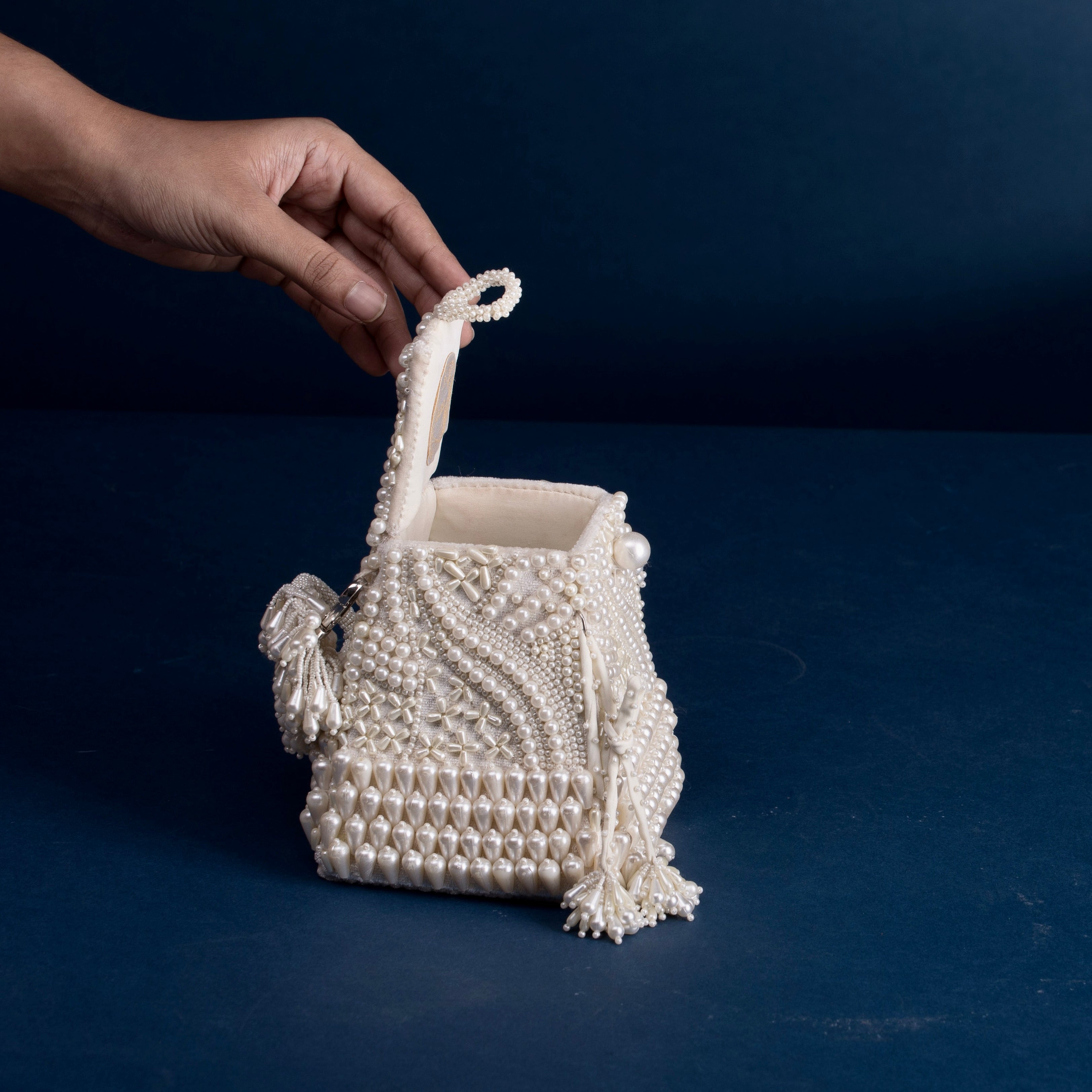 Pearls structured bag (NYFW)