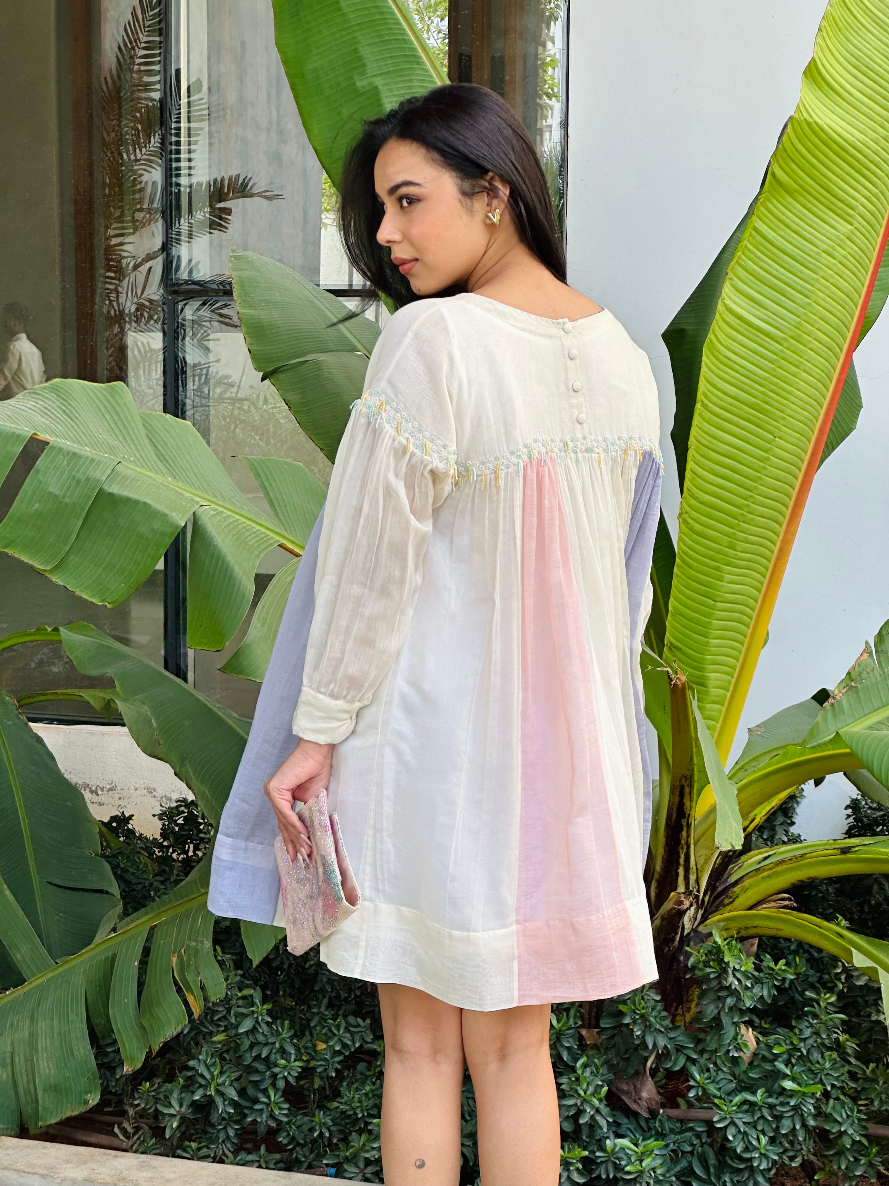 Meadow chanderi dress