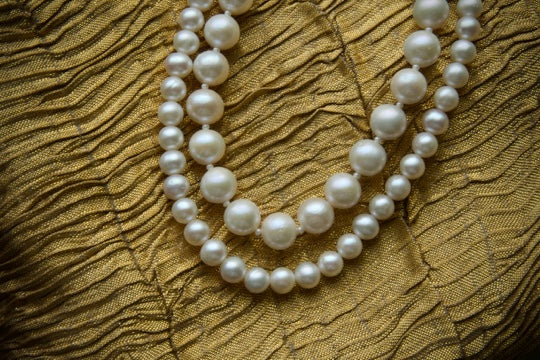 Freshwater Choker Necklace 7mm Round White Pearls