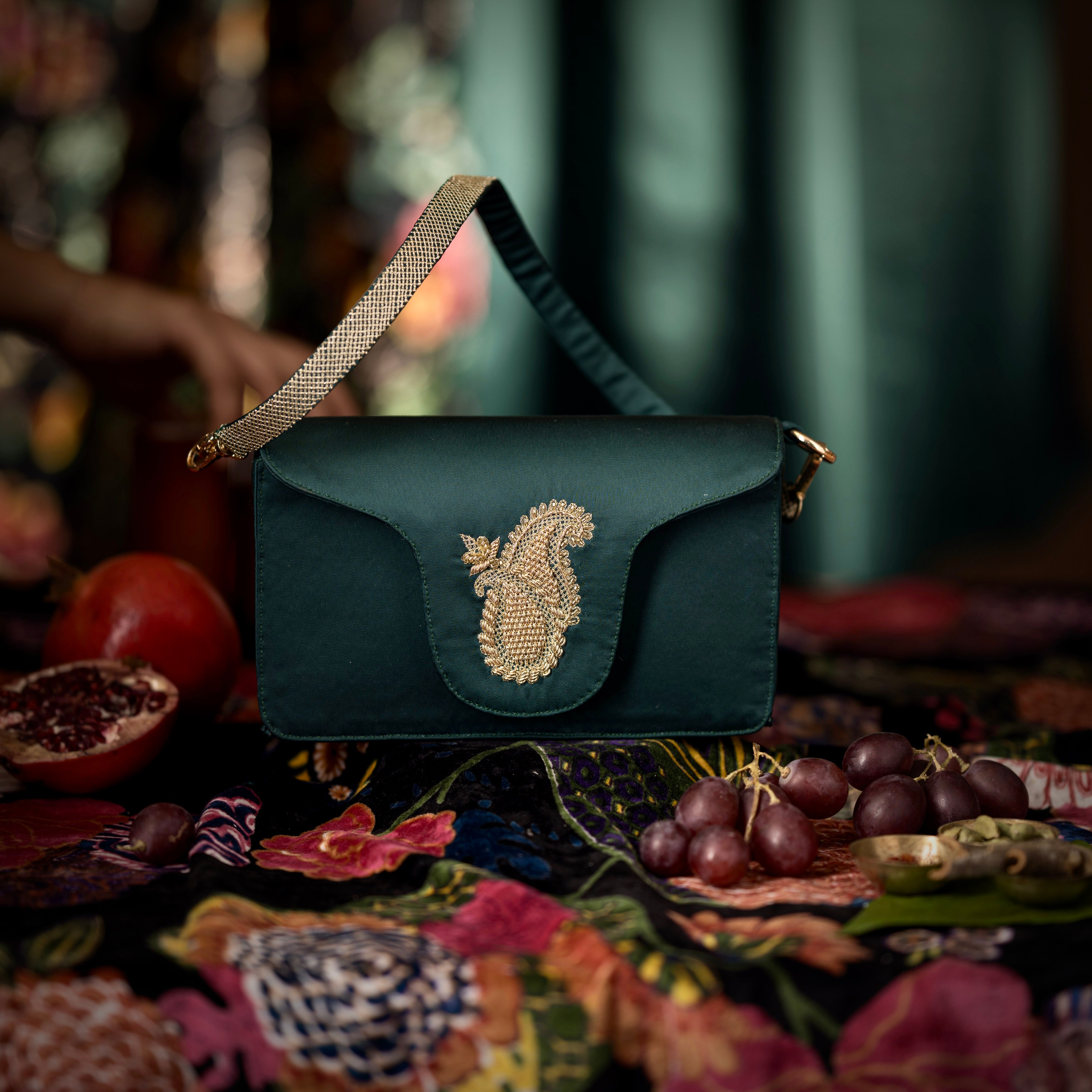 Paisley Buta Flap Bag