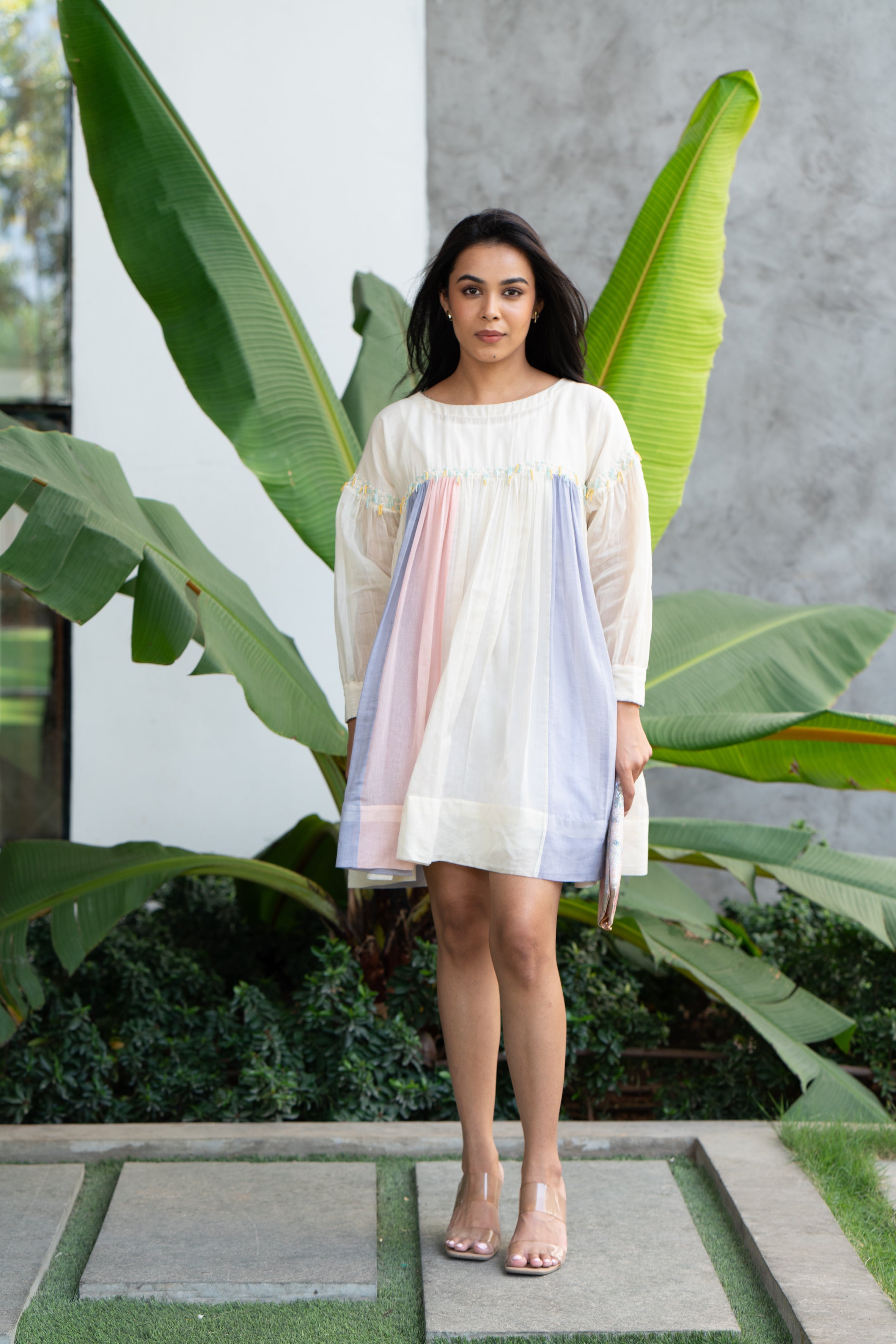 Meadow chanderi dress