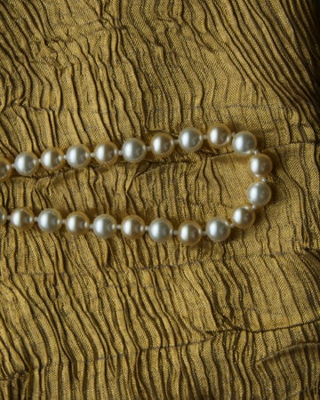 Swarovski Brilliant Round Two Tone Necklace 10mm Pearls