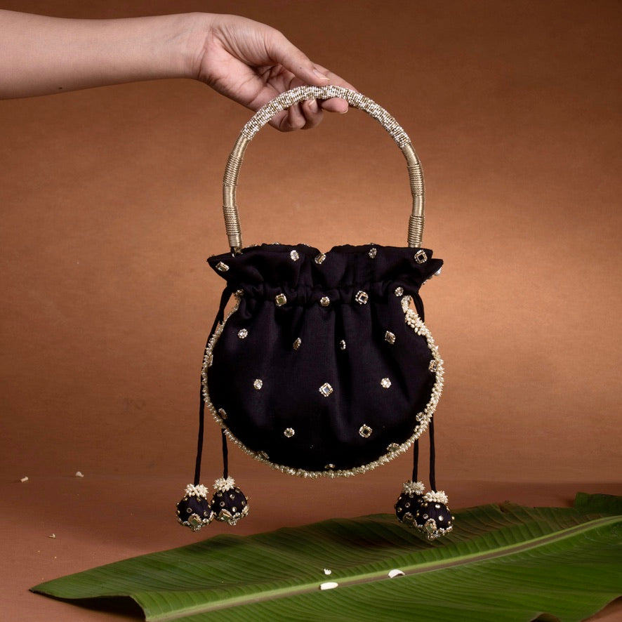 Kundan Embroidered Potli bag