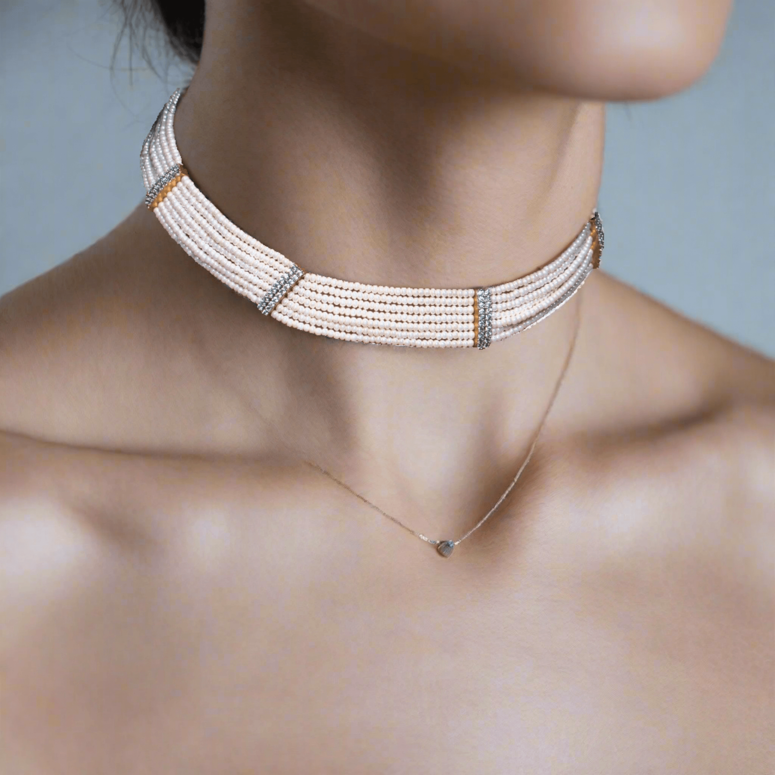 Husn Beaded Choker - Ozel